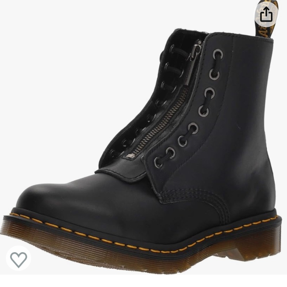 Dr. Martens Women's 1460 Pascal FRNT Zip Arcadia Mid Calf Boot Size 8